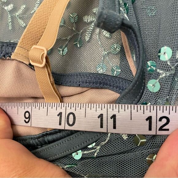 Weissman Dance Costume sage green sequin appliqué Saint Honesty 13413 IC 7/8 - Picture 7 of 10